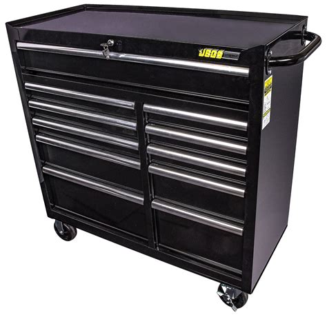 wheeled tool box with drawers